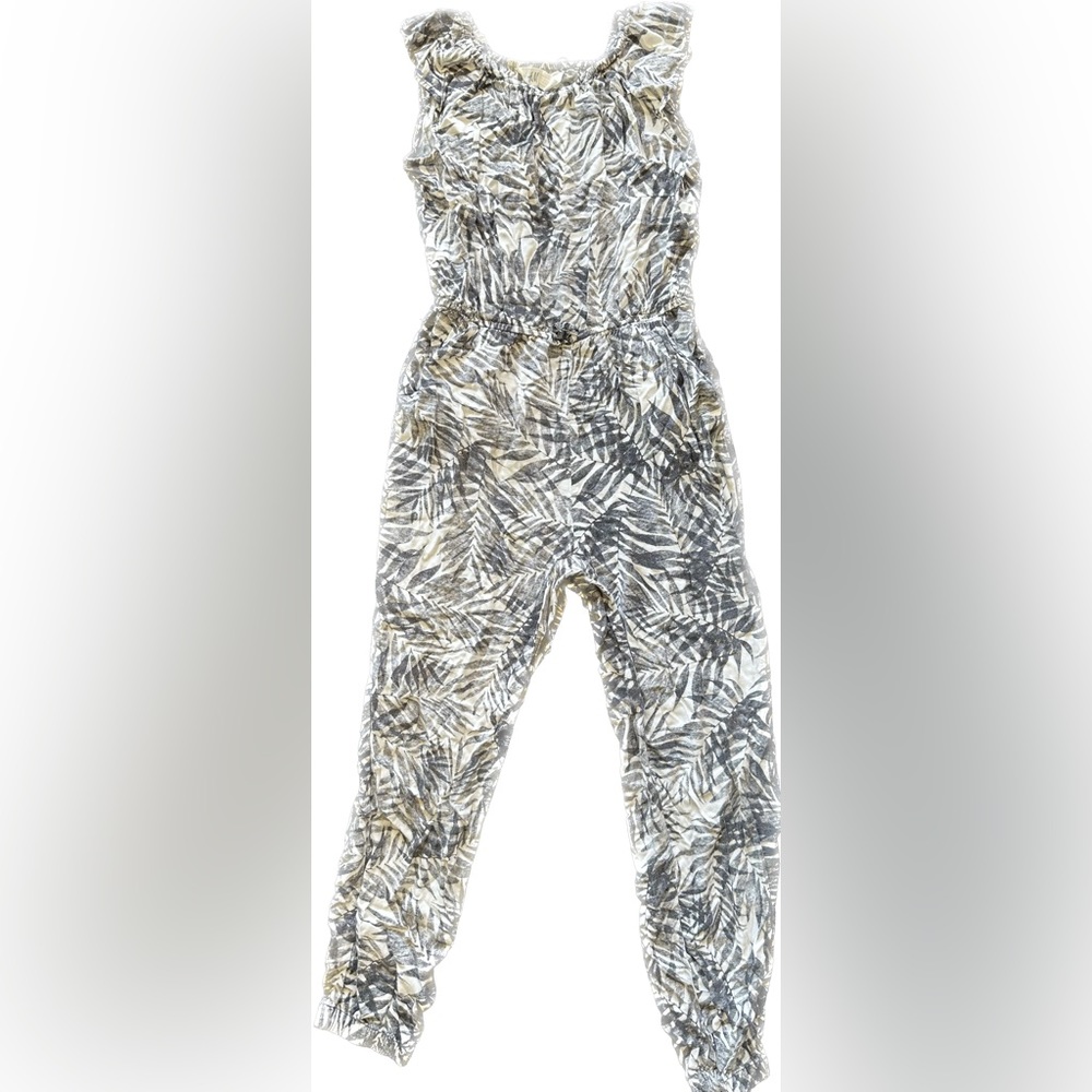 H&M Palm Print Jumpsuit